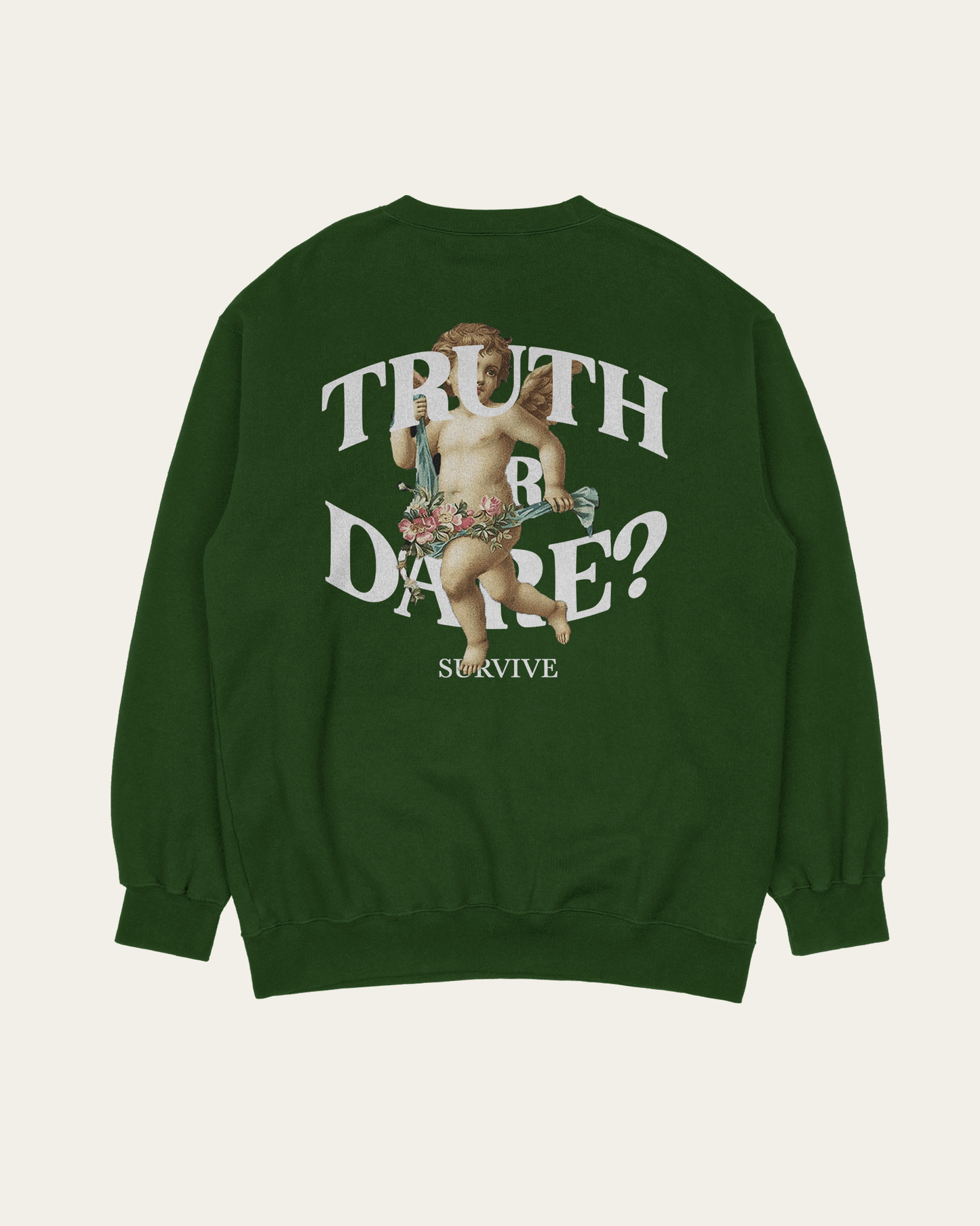 SWEATSHIRT VERDE TRUTH OR DARE