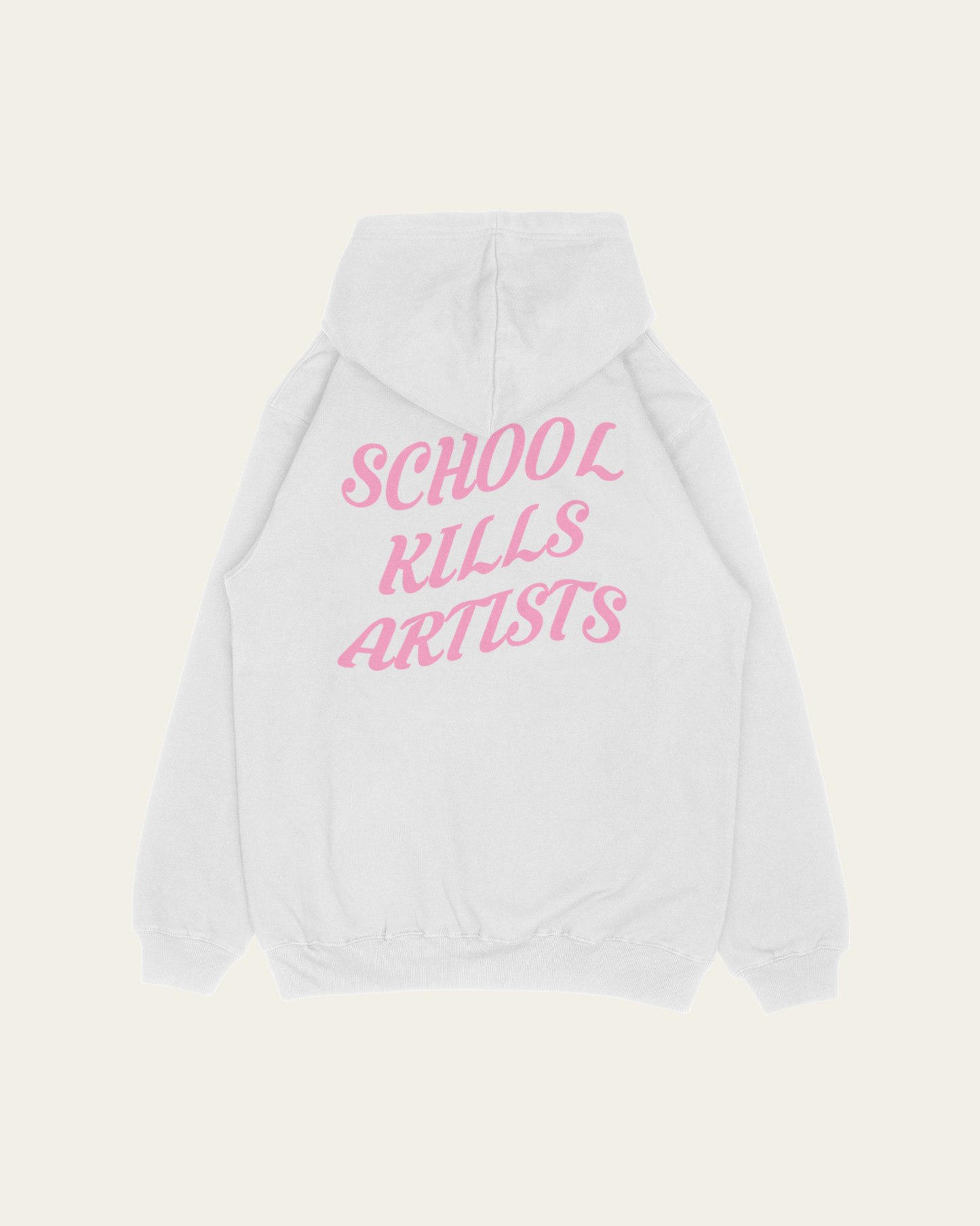 HOODIE BRANCA SCHOOL KILLS ARTISTS