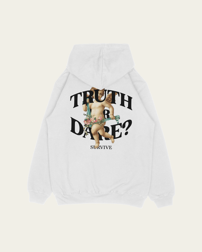 HOODIE BRANCA TRUTH OR DARE