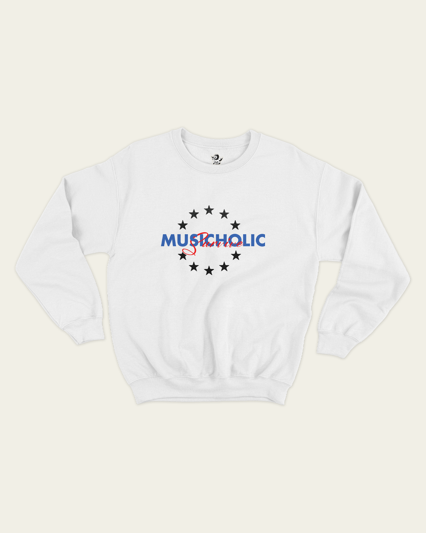 SWEATSHIRT BRANCA MUSIC DOESN'T BREAK MY HEART