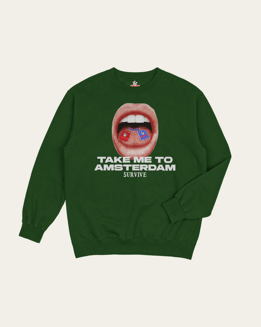 SWEATSHIRT VERDE AMSTERDAM